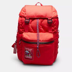 Coach RARE Red Coachtopia Loop Backpack Bag CQ058- 2024